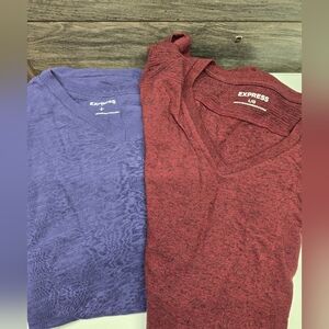Express T Shirt Men's Large Stretch Everyday Basic Casual Tee BUNDLE LOT 2